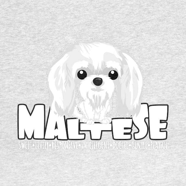 Maltese - DGBighead by DoggyGraphics